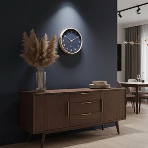 <b>Silent</b> Nordic Solid Wood Wall <b>Clock</b>, Minimalist Modern Scandinavian <b>Clock</b>, Non Ticking Wooden Wall Decor, Living Room Bedroom Ki - Product Image 4