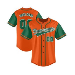 Maillot de baseball 100% polyester de haute qualité, séchage rapide, respirant, nouveau design, vente en gros, logo personnalisé, vêtements de sport, nom de l'équipe, manches courtes - Product Image 1