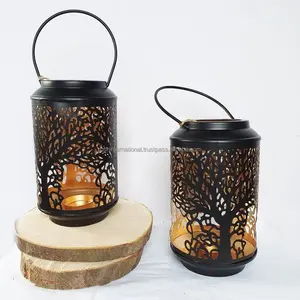 Stylish Design Hanging Metal Black Lanterns and Candle Stand Holder For Home and Wedding Decor Wholesales and Suppliers