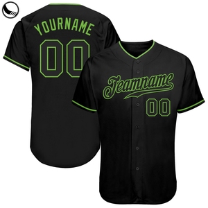 Camiseta de Béisbol Unisex Negra Personalizada, Manga Corta, Impresión por Transferencia de Calor, Nombre/Número del Equipo, Absorbe la Humedad, Corte Regular, Adulto, 100% - Product Image 5
