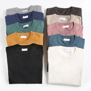 Custom Made Homme <b>Men's</b> Sweater Troja Slim Solid Color Genser Casual Male Round Neck Geansai <b>Pullover</b> <b>Men</b> Brand - Product Image 3