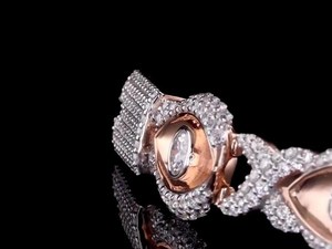 Round Cut Moissanite Diamond Iced Out Hip Hop Eye <b>Bracelet</b> In Rose Tone 925 <b>Silver</b> <b>Adjustable</b> <b>Bracelet</b> For Party Wear Fashion - Product Image 3