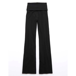 Leggings de algodón de cintura alta para mujer, de pierna ancha, elásticos, acampanados, para fitness, yoga, gimnasio y entrenamiento - Product Image 3