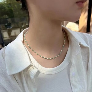 Collar de Perlas de Agua Dulce Naturales de Estilo Antiguo de Zhuji de 3-4 mm con Turquesa, Accesorios Casuales de Lujo - Product Image 4
