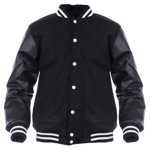 Men's High Quality <b>Winter</b> Style College Letterman Varsity Baseball <b>Jackets</b> Custom Chenille Embroidered Canvas <b>Leather</b> Sleeves - Product Image 4