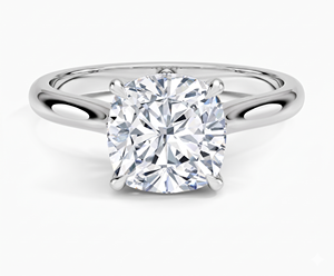 Anillo de Compromiso con Diamante Corte Cojín para Mujer, Clásico, Diamantes Cultivados en Laboratorio - Product Image 2