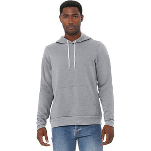 Sweat à capuche décontracté unisexe Bella Canvas 3719 en molleton 100 % coton respirant, couleur bordeaux, pour hommes - Product Image 5
