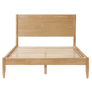 White Label Rubber Wood <b>Bed</b> <b>Frame</b> | Vietnam Factory | <b>Low</b> Price | Customize - Product Image 3