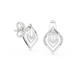 Pendientes de Diamantes Geométricos Plateados de Lujo, Cultivados en Laboratorio, Certificados por IGI, Modernos, Minimalistas, para Boda, Compromiso, Aniversario, Fiesta - Product Image 2
