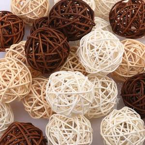 Ornements de Noël suspendus en rotin de haute qualité, mignons, en forme de cloche, étoile, bonhomme de neige, maison, champignon, pour la décoration des fêtes - Product Image 2