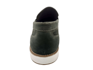 Mocasines Sin Cordones para Hombre, Punta Redonda, Transpirables, de Cuero Genuino, Entresuela de EVA, Suela de Goma, para Oficina y Trabajo, Color Oliva - Product Image 4