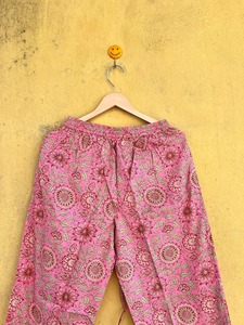 Conjunto de Pijama de Algodón Tejido Floral Premium para Mujer, Manga Tres Cuartos, Cintura Elástica, Ropa de Dormir Clásica, Largo Completo, para Primavera - Product Image 5
