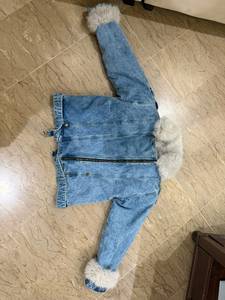 Wholesale Fashionable Customized Breathable Oversized Light Washed Breathable Long Sleeve <b>Cropped</b> Jeans <b>Denim</b> high quality - Product Image 1