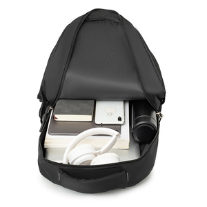 Sac à dos de sport tendance unisexe en polyester, fermeture éclair, imperméable, 20-37L, bandoulière arquée, poignée détachable - Product Image 2