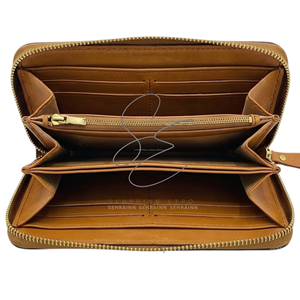 Handcrafted Tooled Leather Cowhide Zip Closure <b>RFID</b> <b>Wallet</b> Custom Floral Carved Leather Long Clutch Real Hair-On Cowhide Back - Product Image 5
