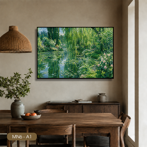 Peintures de paysages vintage haut de gamme, art mural en soie, décoration intérieure, design personnalisé du Vietnam, marque HALO - Product Image 2
