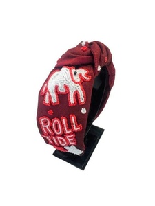 Florida Gators Gameday Beaded Headband for Women Stylish Padded Knot Handmade Football <b>Spirit</b> Knot Hairbands <b>Spirit</b> Wear 2026 - Product Image 2