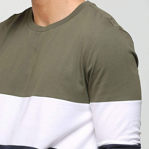 Men's Long Sleeve Color Blocked <b>T</b> <b>Shirt</b> O-Neck Regular Fit <b>T</b> <b>Shirt</b> Casual <b>T</b> <b>Shirt</b> Knitted Solid Design Long Sleeve <b>T</b> <b>Shirt</b> - Product Image 5