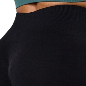 <b>Black</b> <b>Women's</b> High Waist Breathable Quick Dry Eco-Friendly Performance <b>Shorts</b> Gym Training Fitness Activewear - Product Image 4