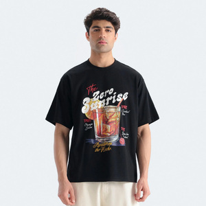 Camiseta de Hombre Extra Grande, 100% Algodón, con Estampado DTF Personalizado, Cuello Redondo, Manga Corta, Estilo Casual - Product Image 1