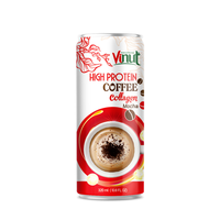 Boisson au café au collagène 320ml Bouteille en verre VINUT Vente en gros Marque privée OEM ODM Offre d'échantillon gratuit