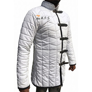 Manteau Gambeson Médiéval de Haute Qualité, Veste d'Armure en Coton Épais Rembourré, Longue, pour Reconstitutions Historiques, Costume de Chevalier Viking - Product Image 3