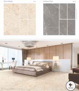 Baldosas de Cerámica con Acabado Brillante y Textura Sólida de 600x1200mm, Adhesivas, Antideslizantes, Resistentes a Ácidos y al Desgaste, Diseño Moderno para Villa - Product Image 1