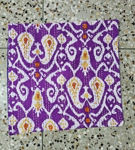 Handmade Indian Cotton Kantha <b>Pillow</b> Cover Cushion Cover Hand Stitched Ethnic Home Decor Manufacturer Wholesale - Product Image 3