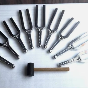 Diapason géant en aluminium poli, ensemble professionnel de diapasons pour le yoga et la méditation. - Product Image 1