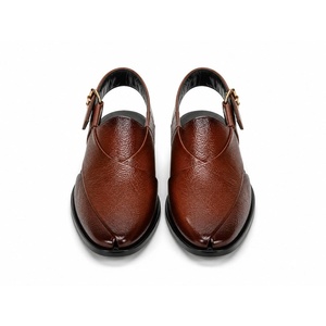 New Design LEATHER STUDIO Peshawari Chappal <b>Clogs</b> Slip-On Open/Peep 100% Genuine Leather Handmade Light Weight All Seasons - Product Image 5