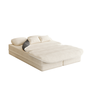 2-in-1 Convertible Sleeper Foam <b>Sofa</b> Bed 75 2 Foldable Blanket Corduroy Floor <b>Folding</b> <b>Sofa</b> with Multi-Functional Features - Product Image 2