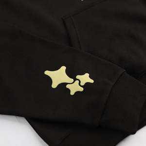 Solid Autumn <b>Men's</b> Puff Printing Custom Logo Heavyweight <b>Pullover</b> Hoodies Fashion Apparel Customizable Hoodies - Product Image 5