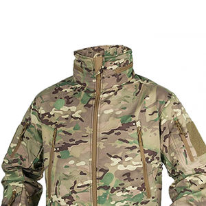 Wholesale Solid Pattern Stand Softshell Hunting <b>Jacket</b> Adults Winter Outdoor Camping Wear <b>Camo</b> Hunting <b>Jacket</b> for <b>Man</b> - Product Image 3