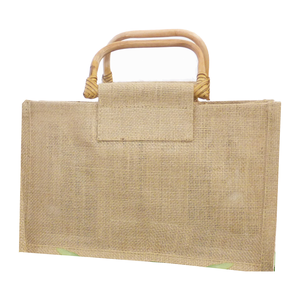 ถุงปอกระเจาขนาดเล็กสีขาวพกพาเปิดปิดกระเป๋าช้อปปิ้งเป็นมิตรกับสิ่งแวดล้อมพร้อมตัวอย่างฟรีโลโก้ตามสั่ง - Product Image 4