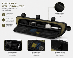 X Waterproof <b>Bicycle</b> <b>Frame</b> Bag Bike Triangle Storage Pouch TPU Touchscreen Cycling Top Tube Bag OEM ODM Custom Logo - Product Image 5