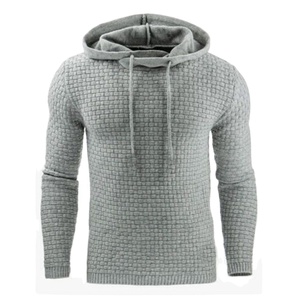 เสื้อฮู้ดดี้ผู้ชายแบบครอปท็อปผ้าฝ้ายออร์แกนิคเรียบๆ สกรีนโลโก้ตามสั่งขายส่ง - Product Image 1