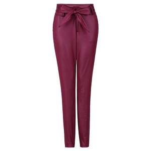 Nouvelle Marque Vêtements en Cuir Femme Leggings Hiver Taille Mi-Haute Coupe Skinny avec Ceinture - Product Image 5