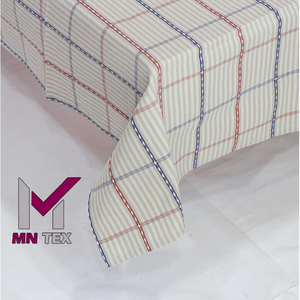 100% coton Rectangle nappe lavable imprimé tissé fil teint pour hôtel maison et événement restauration - Product Image 1