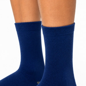High-Crew 100% Cotton <b>Badminton</b> Dress Socks Thicken Terry Anti-Slip Sweat Absorbing Spring Anti-Bacterial Anti-Foul Cuff Knitted - Product Image 4