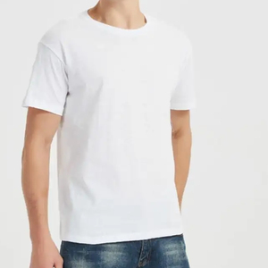 T-shirt en coton pour homme, collection été 2025, à manches courtes, col rond, style américain, motif lettres tendance, anti-boulochage, coupe ample, 100% coton - Product Image 6