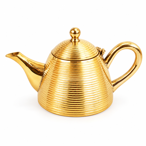 Handcrafted Pure Brass Cone Lined Tea <b>Pot</b> Traditional <b>Metal</b> Kettle Vintage Tea <b>Coffee</b> Serving <b>Pot</b> Decorative Kitchen Serveware - Product Image 1