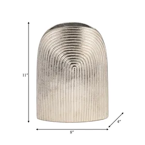 Jarrón de Metal Hecho a Mano con Diseño Floral, Tendencia Mundial 2026, para Decoración de Hogares de Lujo, Venta al por Mayor para Compradores e Importadores, Decoración Nórdica para Estantes - Product Image 3