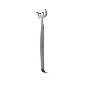 Inline Bent Neck 4 Prong Freeman Face Lift Retractor 18cm/38mm Rétracteur de râteau en acier inoxydable pour base d'instrument chirurgical - Product Image 5