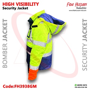 Veste de sécurité haute visibilité la plus vendue 100% polyester vert bleu bombardier vêtements de sécurité style chemise et pantalon - Product Image 2