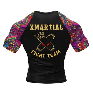 Camiseta Deportiva de Manga Larga para Hombre con Estampado Colorido, Transpirable, Anti-UV, de Secado Rápido, Spandex/Nylon, Ropa Deportiva para Adultos - Product Image 4