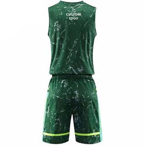 Vêtements de sport de couleur jaune pour adultes, ensembles de maillots et shorts de basket-ball, uniformes de basket-ball - Product Image 6