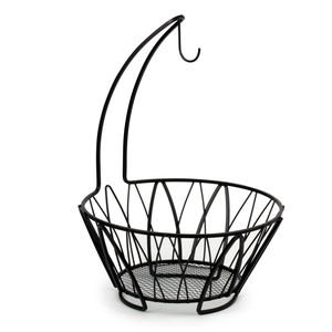 Cesta de frutas metálica de acabado opulento para el hogar de lujo, mostrador de cocina, mesa de comedor, almacenamiento y decoración. - Product Image 1