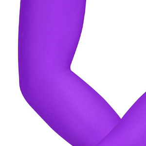 Manchon de compression unisexe personnalisé avec logo, nouveau design, vierge, pour cyclisme, basketball, protection UV, sport, couleur unie, logo coloré - Product Image 5