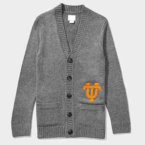 Custom OEM ODM Manufacturer Chenille Patch Letters Women's Classic Varsity <b>Cardigan</b> V-neck Loose Stripe Cotton <b>Cardigan</b> - Product Image 2