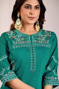 Conjunto de Kurti Anarkali y Plazzo de Diseño para Fiesta, para Mujer - Product Image 5